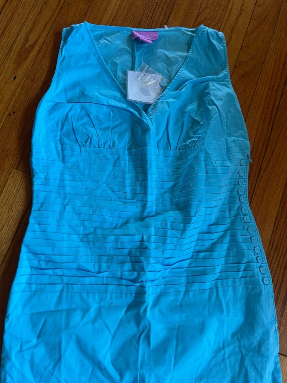 Suzanne Somers Lined Lightweight Flattering Sleeveless Dress Size 8 - Picture 2 of 9